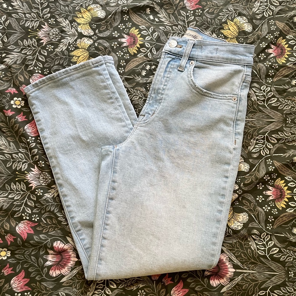 Madewell Perfect Vintage Straight Jeans Cotton/Hemp Blend Size P25